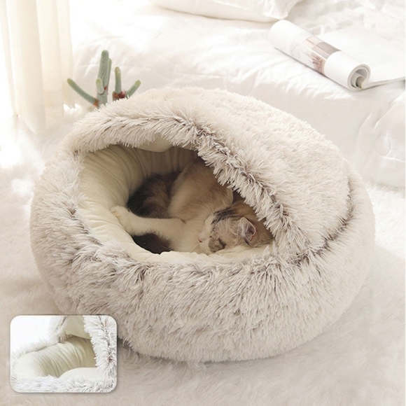 NWOT Pawsome Coutour Pet "Nest" Bed XS In Arctic Gray - Picture 1 of 4